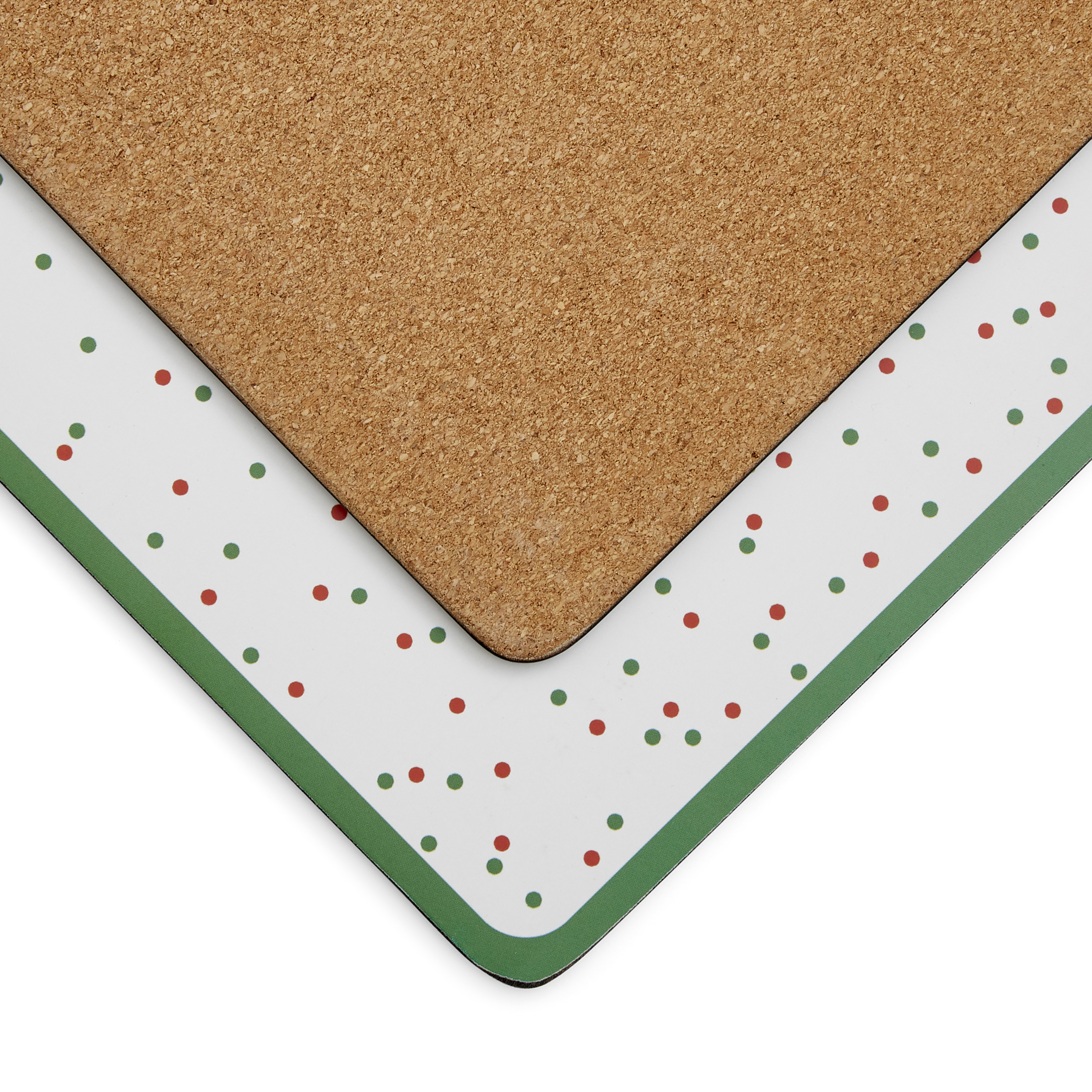 Christmas Tree Polka Dot Placemats Set of 4 image number null